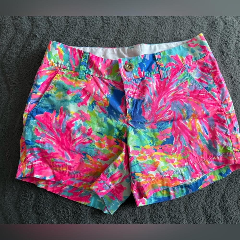 Lilly Pulitzer Pink and Blue Women's Shorts